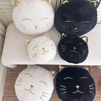 Ins-style créatif mignon chat en peluche canapé sieste coussins maison anniversaire décoratif doux dessin animé jouets coussins Cojin Con Almohada