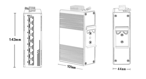 Produttore di alta qualità 8 porta Ethernet <span class=keywords><strong>poe</strong></span> interruttore di rete 10/100/1000 48v <span class=keywords><strong>poe</strong></span> ethernet din rail IEEE802.3af/at - Product Image 2