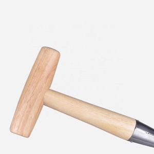 Hand <strong>Dibber</strong> With Wooden Handle Chrome Coated Stainless Steel Head - Lightweight Sturdy Hand Held Bulb Planter for Sowing Seeds - Product Image 2