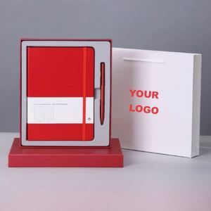 Carnet A5 A6 promotionnel tendance, stylo métallique, logo personnalisé imprimé pour cadeaux d'entreprise, salons professionnels - Product Image 5