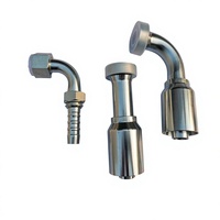Raccord hydraulique en stock, raccords hydrauliques compacts anti-desserrage de qualité 45 #   Acier/Acier inoxydable pour excavateur Cater
