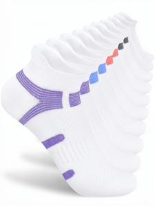 Calcetines Deportivos de Invierno Trusiel, Tejidos, Antideslizantes, con Amortiguación, Corte Bajo, Invisibles, para Hombre y Mujer, 5 Pares - Product Image 1
