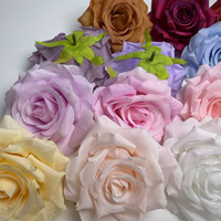 YL Vente en gros de grandes têtes de roses artificielles pour arrangement mural de fleurs, mariage, Saint-Valentin, décoration de gâteaux