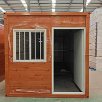 Maison modulaire préfabriquée antichoc avec accessoires préinstallés, structure en acier massif, unité d'habitation assemblée