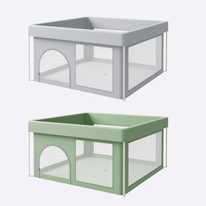 Parc pour bébé extra large, durable, écologique, design moderne, centre d'activités intérieur/extérieur, barrière de sécurité, clôture pour bébés - Product Image 2