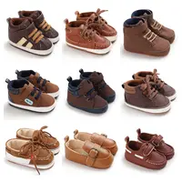 Valen Sina – chaussures de marche marron pour bébé, baskets à semelle souple pour nouveau-né, anniversaire, enfant garçon