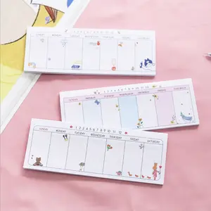 Giấy Tùy Chỉnh Sáng Tạo Notepad Pink/White Lịch Bàn Tự Dính Memopad Bán Buôn Chú Ý