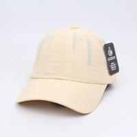 Topi Baseball 6 Panel Unisex Anti Air Anti Hujan Bahan Nylon Cepat Kering dan Bernapas, Dapat Disesuaikan, Bordir - Olahraga Empat Musim
