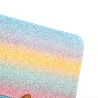 Carnet de notes scintillant et rêveur, esthétique Kawaii, arc-en-ciel pastel, avec design nuage souriant en peluche, pour étudiants