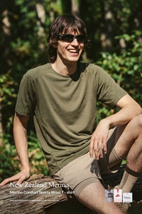 Leisure Sports <b>Wool</b> T-shirt 26 Summer New Product Outdoor Mountaineering Hiking Speed Drying Short Sleeve - Product Image 2