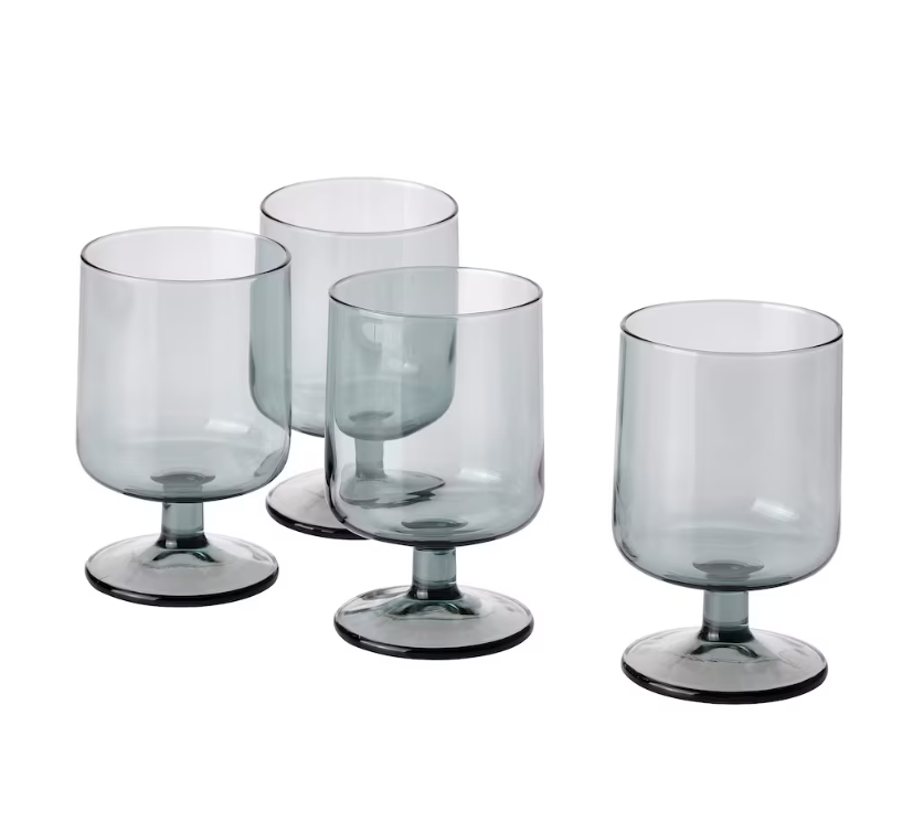 Изготовленный На Заказ бокал для коктейлей ручной работы, цветной дымчатый серый бокал