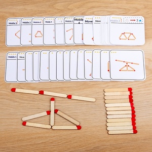 Gioco da Tavolo in Legno per Bambini con Puzzle di Matematica e Geometria Avanzata, Allenamento della Logica e della Concentrazione, Giocattoli per l'Educazione Precoce - Product Image 2