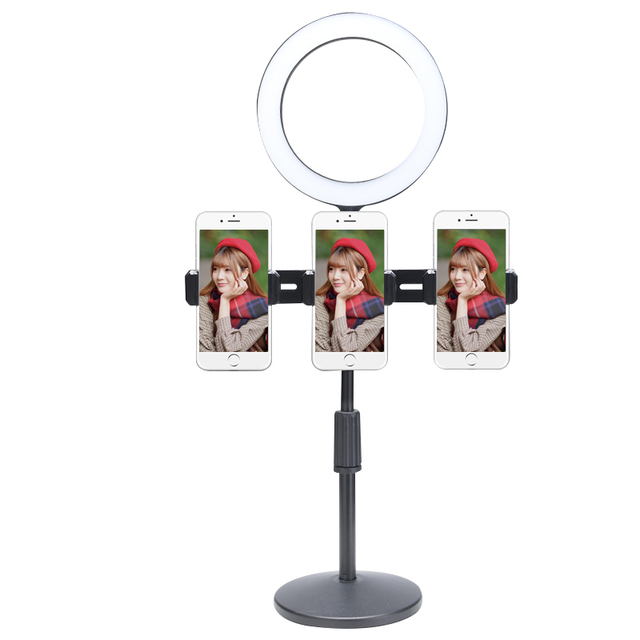 Led Ring Light Kit New Design Ring Light Can Fix 3 to Do Live Streaming in Multiple Platforms Like Facebook, youtube