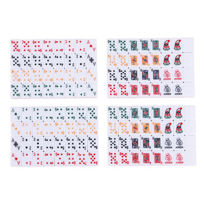 Poker Mahjong, Marca <span class=keywords><strong>de</strong></span> Moda, Malasia, Singapur, <span class=keywords><strong>Rummy</strong></span>, 2/4 Colores, Estilo Mahjong, Tacto Suave, Lavable con Agua, Grabado Nítido - Product Image 5