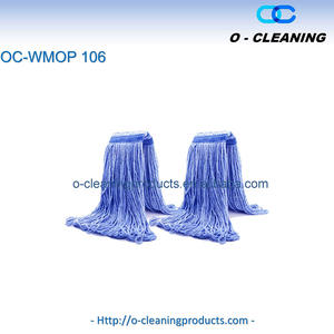 Tête de balai serpillière en coton réutilisable O-Cleaning, tête de balai absorbante pour le nettoyage des sols humides/séchés, remplacement pour le personnel d'entretien - Product Image 4