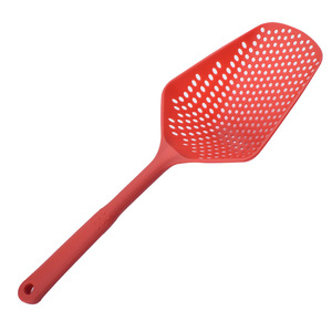 Ice Scoop <b>Mesh</b> <b>Strainer</b> Large Plastic Draining Spoon For Noodles One Piece Long Handle Multifunction Kitchen Tool - Product Image 1