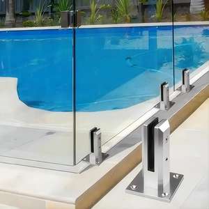 Barandillas de Vidrio para Piscinas Resistentes a la Oxidación, Barandas de Vidrio para Terrazas Exteriores, Balaustradas Interiores de Vidrio, SS304, SS316, SS2205 - Product Image 4