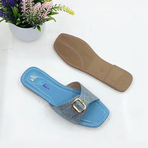 Los zapatos formales para damas más vendidos, zapatos de mujer baratos de PVC para África, zapatillas deslizantes impresas de diseñador personalizado - Product Image 2