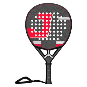 Raquettes de tennis pour adultes de <span class=keywords><strong>25</strong></span> <span class=keywords><strong>pouces</strong></span> en fibre de verre de haute qualité + fibre de carbone 3K avec matériau EVA rigide pour l'extérieur - Product Image 1