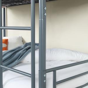 Заводская кровать-Лофт для спальни, школьный отель, металлический каркас кровати, оптовая продажа, индивидуальная двухэтажная кровать из стальной трубы, металлическая двухъярусная кровать для взрослых - Product Image 5