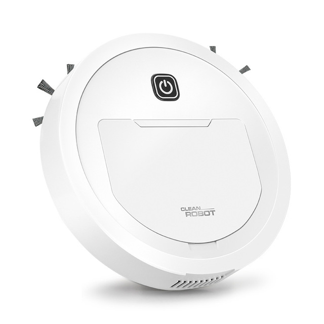 3-in-1 Wet/Dry Automatic Robotic Vacuum Cleaner Rechargeable 1500pa Sweeping & Mopping Robot USB Power Source for Home Use