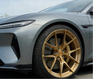 Jantes <span class=keywords><strong>en</strong></span> alliage d'aluminium T6061 forgées monobloc à cinq branches, haute résistance, légères, taille personnalisée 18-22 pouces, européennes - Product Image 2