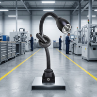 ONN-M3A IP65 Lampe CNC flexible à col de cygne, s'adapte à toutes les positions. Lumineux et hermétique pour atelier ou bureau. Pas d'angles sombres.