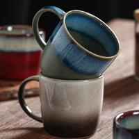 Tasse en céramique faite à la main personnalisable 330 ml 450 ml Style nordique vintage Tasses à café et à thé pour café
