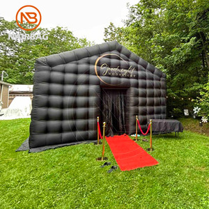 All Black Night Club <span class=keywords><strong>Cube</strong></span> Tente de fête d'anniversaire de mariage Boîte de nuit gonflable Maison gonflable-Discothèque à vendre - Product Image 5