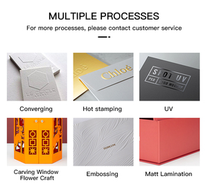 <span class=keywords><strong>Caja</strong></span> de Regalo Cosmética de Cartón Gris Ecológico, con Diseño Único de Alta Gama, Impresa y Grabada, Personalizable y a la Moda, con MOQ Bajo - Product Image 4