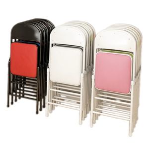 Silla plegable de color caramelo, taburete simple con respaldo para almacenamiento portátil - Product Image 6