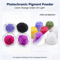 Poudre de pigment photochromique à changement de couleur réversible aux UV pour gobelets moulés par injection plastique