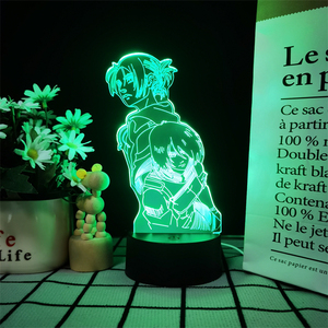 Luce Notturna LED Personalizzata a Tema L'Attacco dei Giganti con Pannello in Acrilico, Perfetta come Regalo - Product Image 6