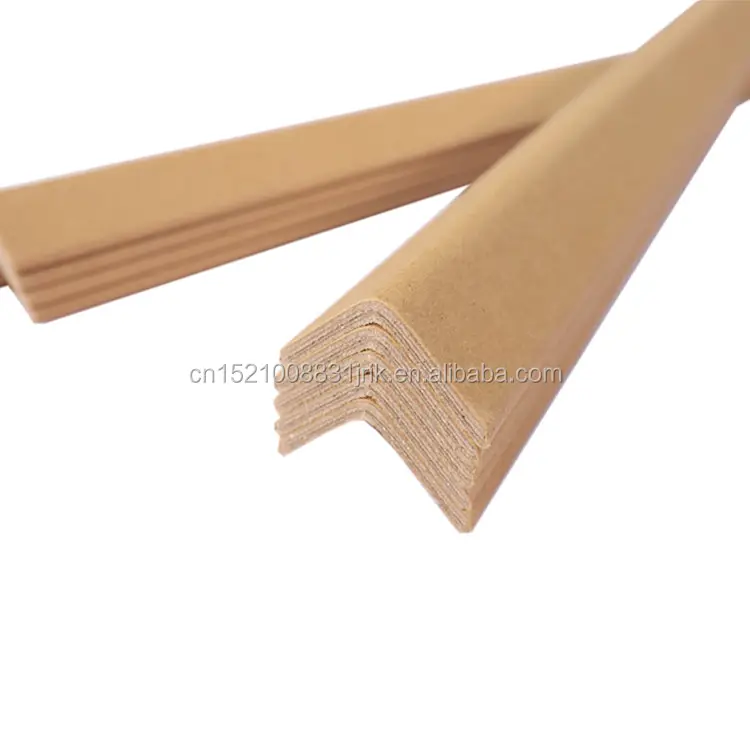 Recycled OEM Solid Kraft L Shape Paper Pallet Angles Edge Protectors Frame Cardboard Corner Guards Board For Protection Cargoes