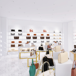 Boutique professionnelle haut de gamme Design d'intérieur Magasin de chaussures au détail Meubles avec présentoirs Supports pour magasin de chaussures - Product Image 3