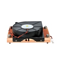 Ventilador enfriador de CPU de refrigeración líquida Axial WellSunFan, nuevo enchufe 775 1155 1156 2011 para carcasa de ordenador, Conector de 4 pines, disipador de calor negro
