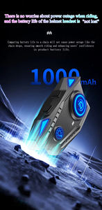 Nouveau <span class=keywords><strong>casque</strong></span> de moto C68, <span class=keywords><strong>casque</strong></span> sans fil mains libres avec batterie de 25 heures et étanchéité IP67, pour <span class=keywords><strong>casque</strong></span> demi-face/ intégral - Product Image 5