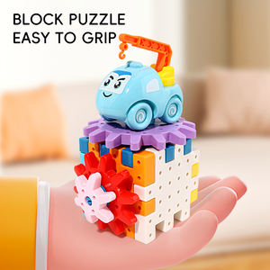 Bloque de construcción de engranajes de ingeniería diy para niños, bloque de engranajes de educación científica, juego de paraíso ensamblado - Product Image 4