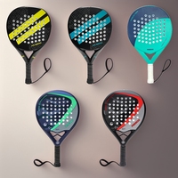 Raquette de padel sportive avec logo personnalisé, raquette de tennis en fibre de carbone de qualité supérieure, approvisionnement en gros OEM pour les clubs, raquette de pickleball