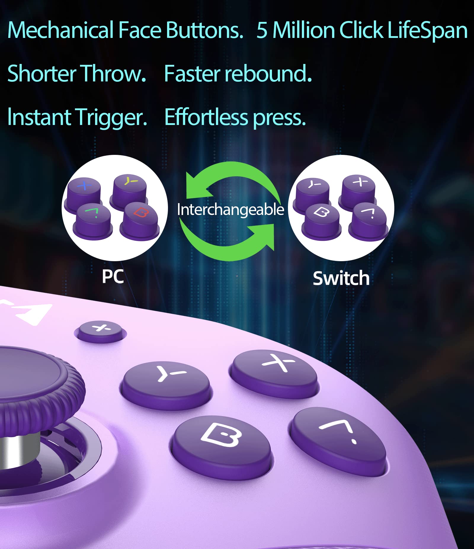MOBAPAD Huben 3. Generation HD Kabelloser Controller für Nintendo Switch  Pro/Lite/OLED PC Android MacOS Steam Lokaler MacroTurbo ALPS Joystick|  Alibaba.com