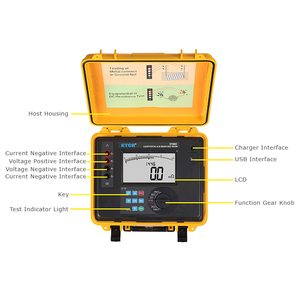เครื่องทดสอบความต้านทานต่ำแบบพกพา ETCR3700C Intelligent Equipotential Tester - Product Image 2