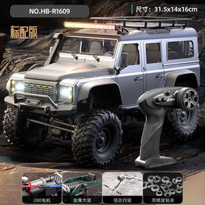 Mobil RC Crawler Simulasi 4WD Skala Penuh 1:16 dengan Sistem Lampu LED Jarak Jauh <span class=keywords><strong>2</strong></span>.4GHz Kendaraan Off Road - Product Image 2