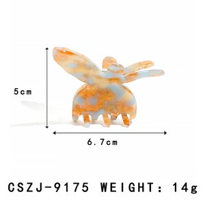 Pinza de Pelo de Acetato con Cola de Caballo Estilo Japonés y Coreano de Glow & Brooks, Pinza de Mariposa con Degradado de Color Rosa, Personalizable - Product Image 2