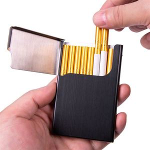 2026 Boîte à cigarettes portable en métal personnalisée, à couvercle rabattable, pour tabac à chiquer, porte-cartes de visite - Product Image 2