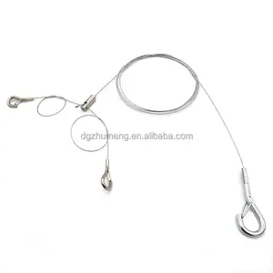 Kabel kawat gantung rakitan kabel tali kawat baja dengan penjepit kabel fitting Lampiran di ujung - Product Image 2