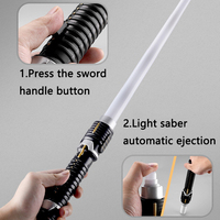 Nouveau sabre laser LED Laser épée Rave Cosplay bâton lumineux enfants cadeaux Cool jouet Force FX FOC Blaster jouets avancés 2 en 1
