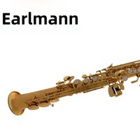 Ehrman Professional Treble Drop B Lacquered Gold Split Brass Saxophone