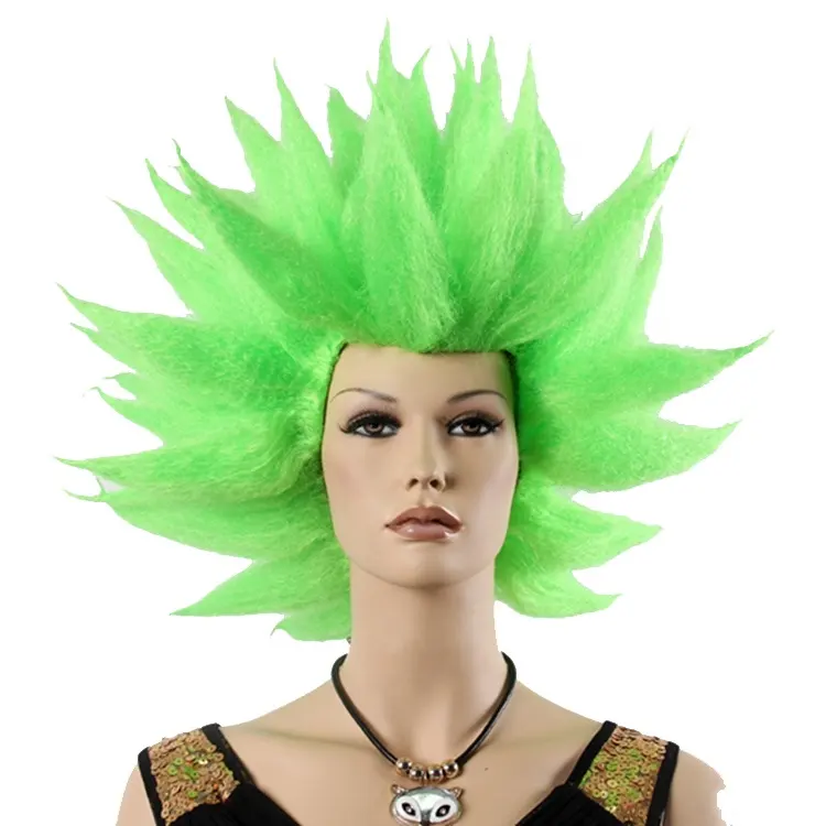 St zhou peruca de cabelo sintético, atacado, cabelo sintético, dragon ball, son goku, cosplay, spiky troll, para festa