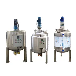 Commercial Reaction Kettle Mixing And Stirring Bucket Vertical Food Emulsifying And Dispersing Elliptical Sealing Mixing Tank