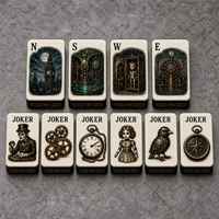Jeu de tuiles de Mahjong américain pour les séances de jeu à domicile